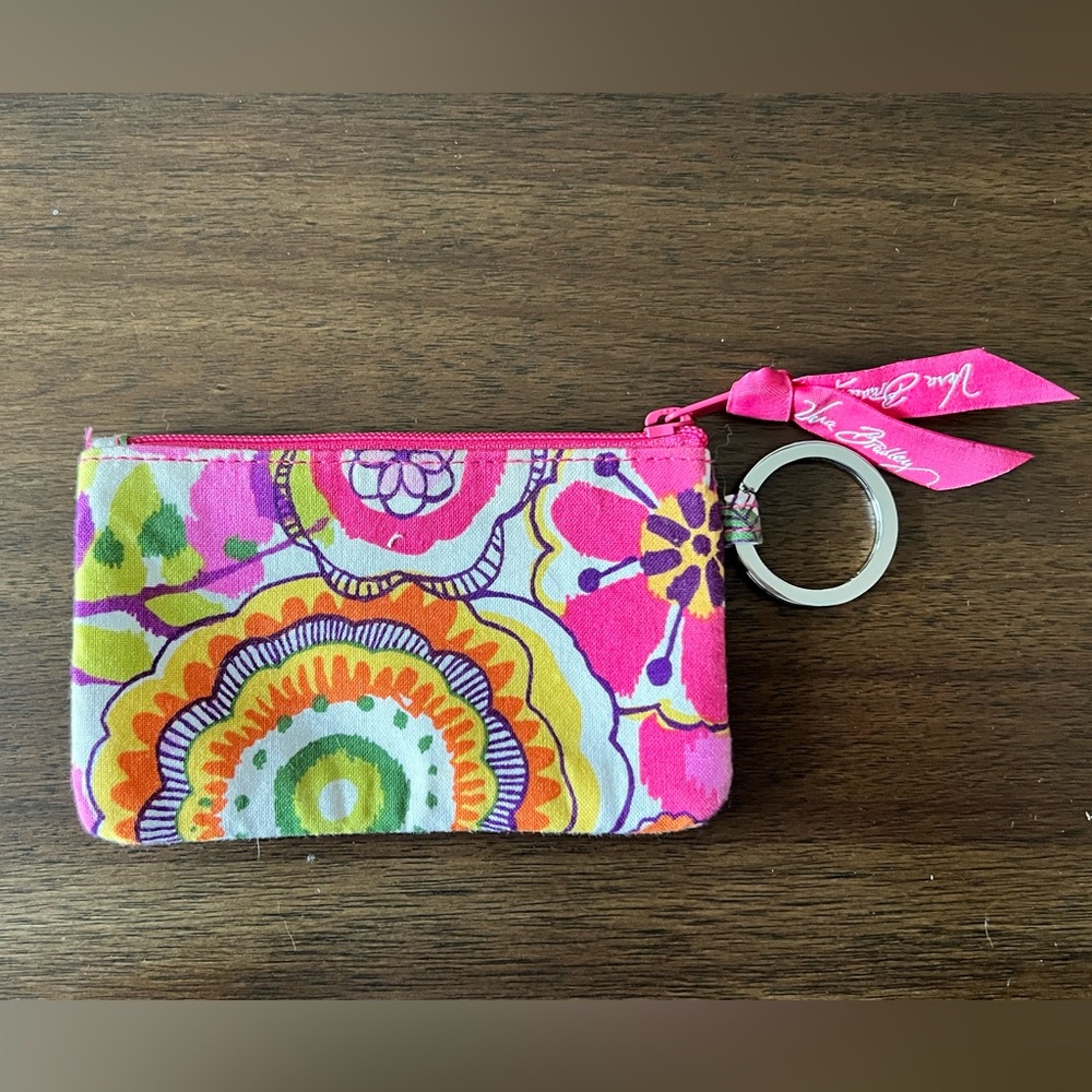 Vera Bradley Multicolor Floral Keychain Pouch